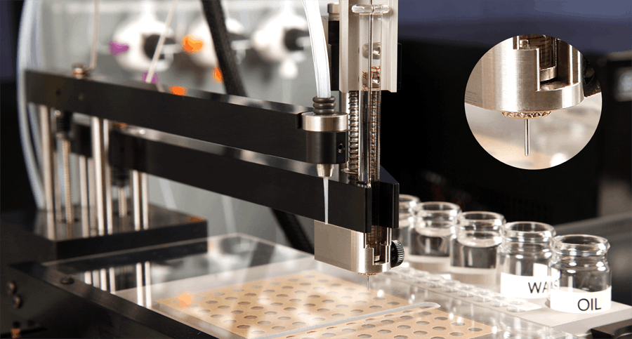 LCP dispensing with Oryx8 protein crystallization robot for membrane protein crystallization